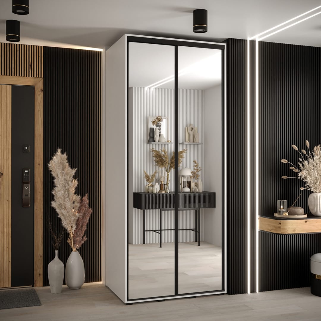 Cannes II Sliding Door Wardrobe 110cm