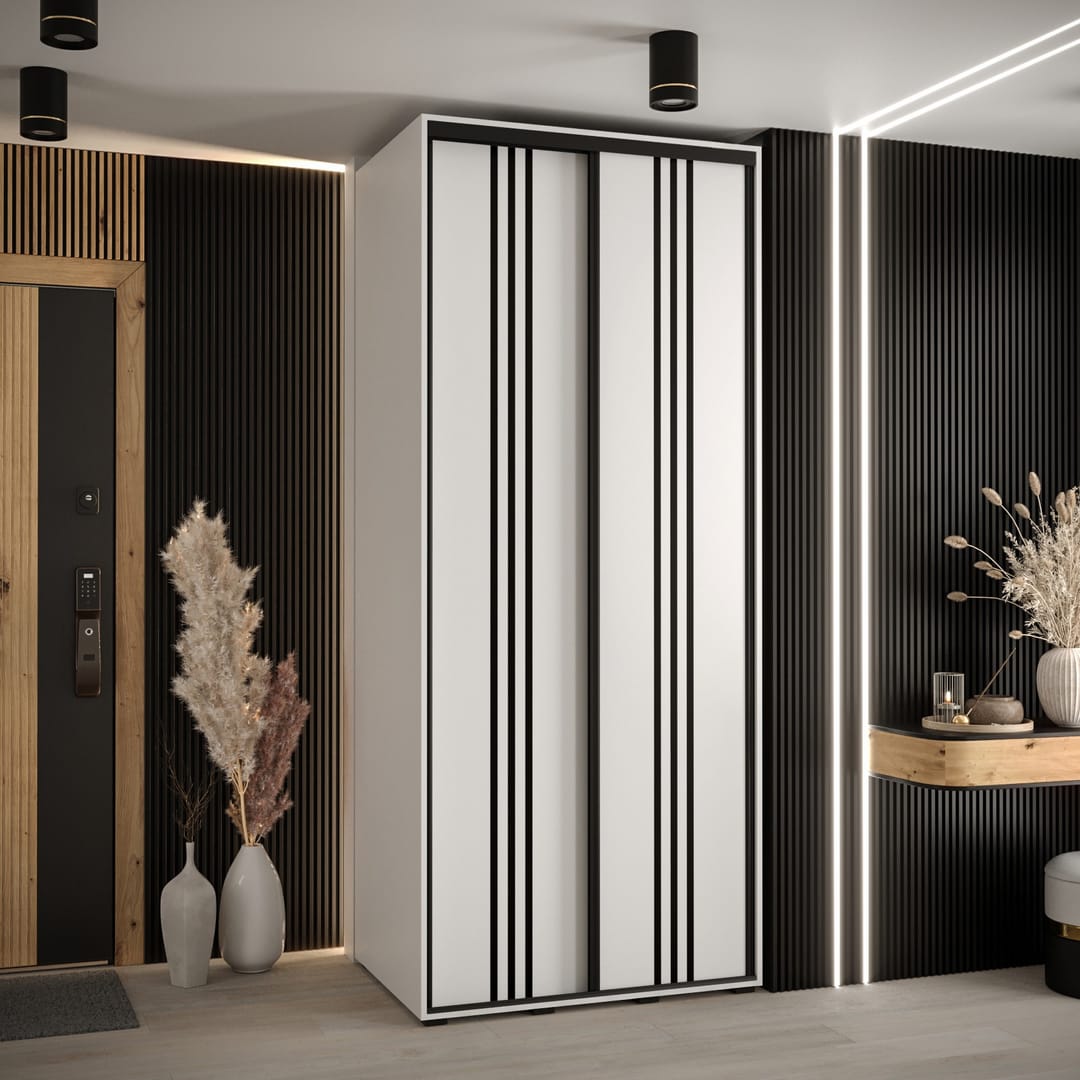 Cannes VI Sliding Door Wardrobe 120cm