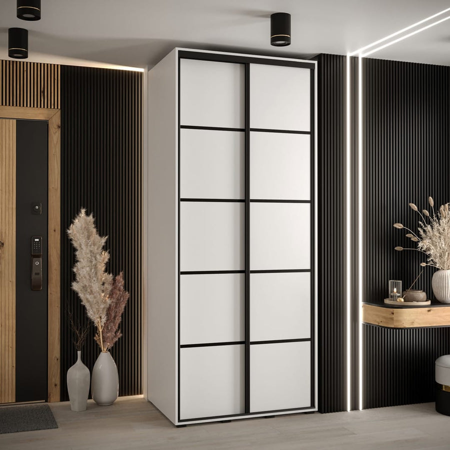 Cannes IV Sliding Door Wardrobe 120cm