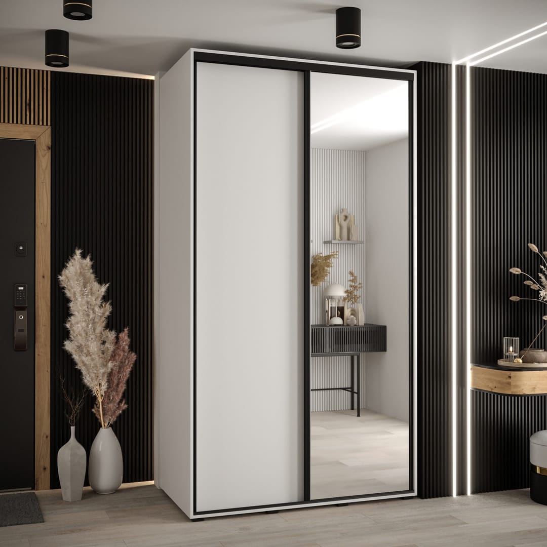 Cannes III Sliding Door Wardrobe 130cm