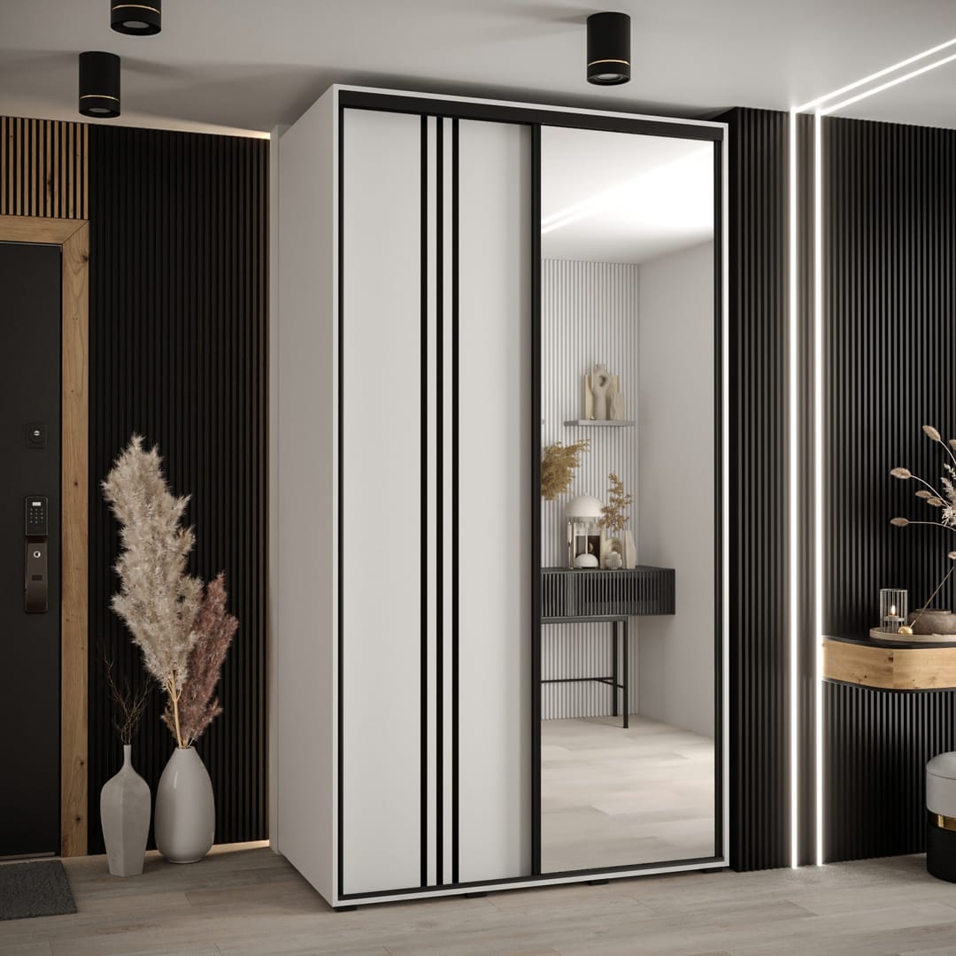 Cannes VII Sliding Door Wardrobe 130cm