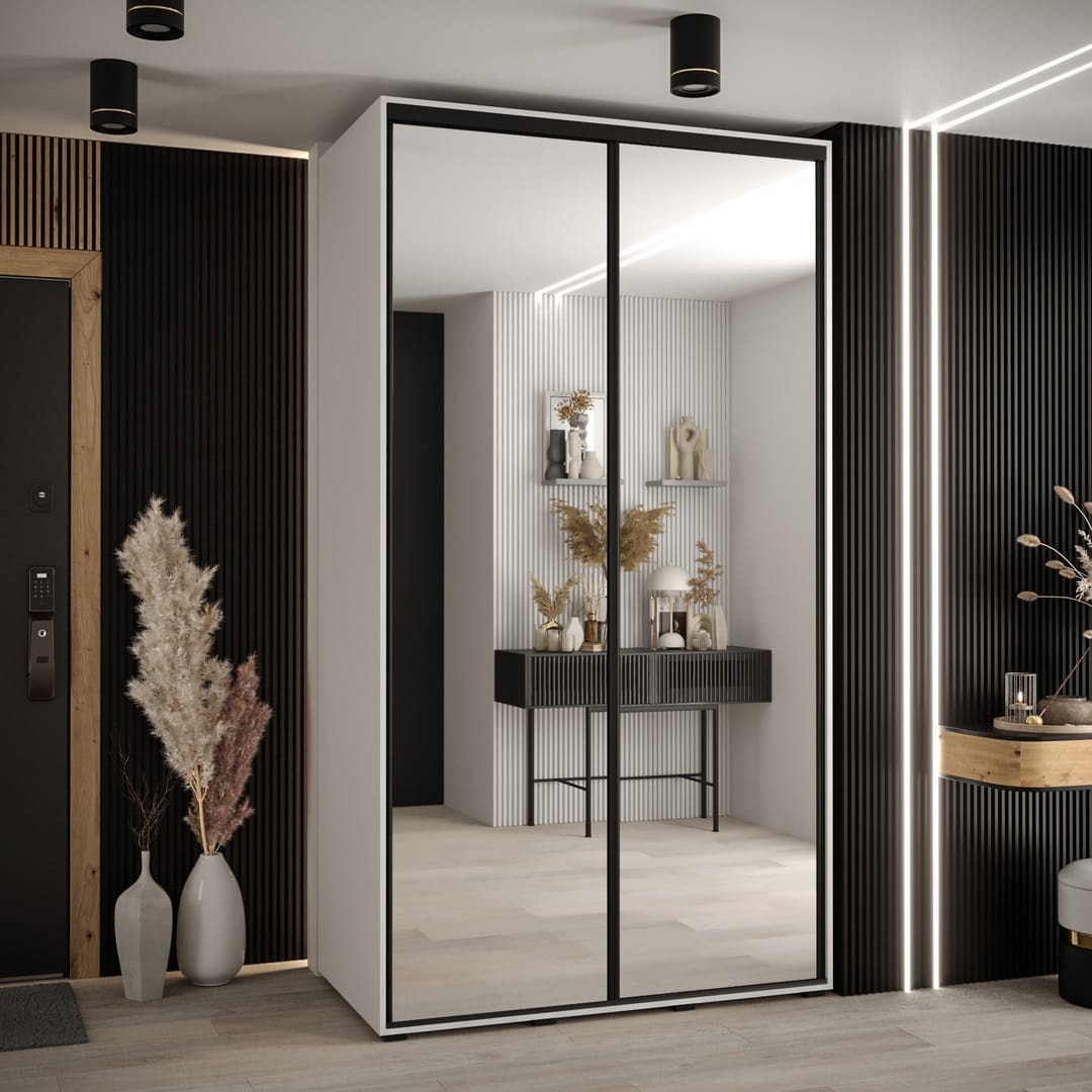 Cannes II Sliding Door Wardrobe 140cm