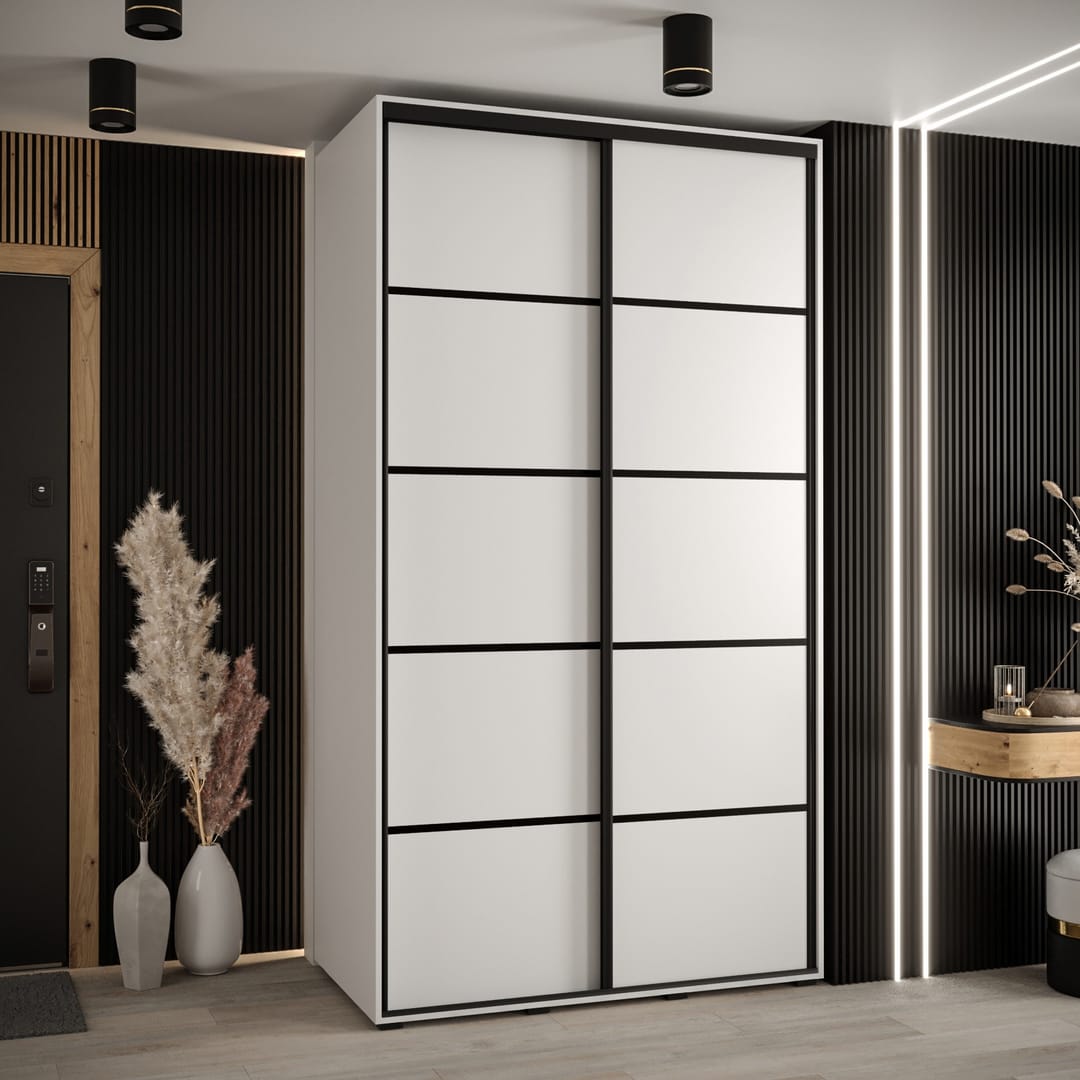 Cannes IV Sliding Door Wardrobe 140cm