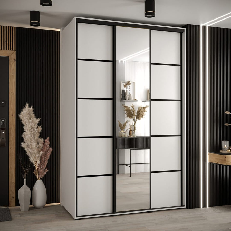 Cannes V Sliding Door Wardrobe 150cm