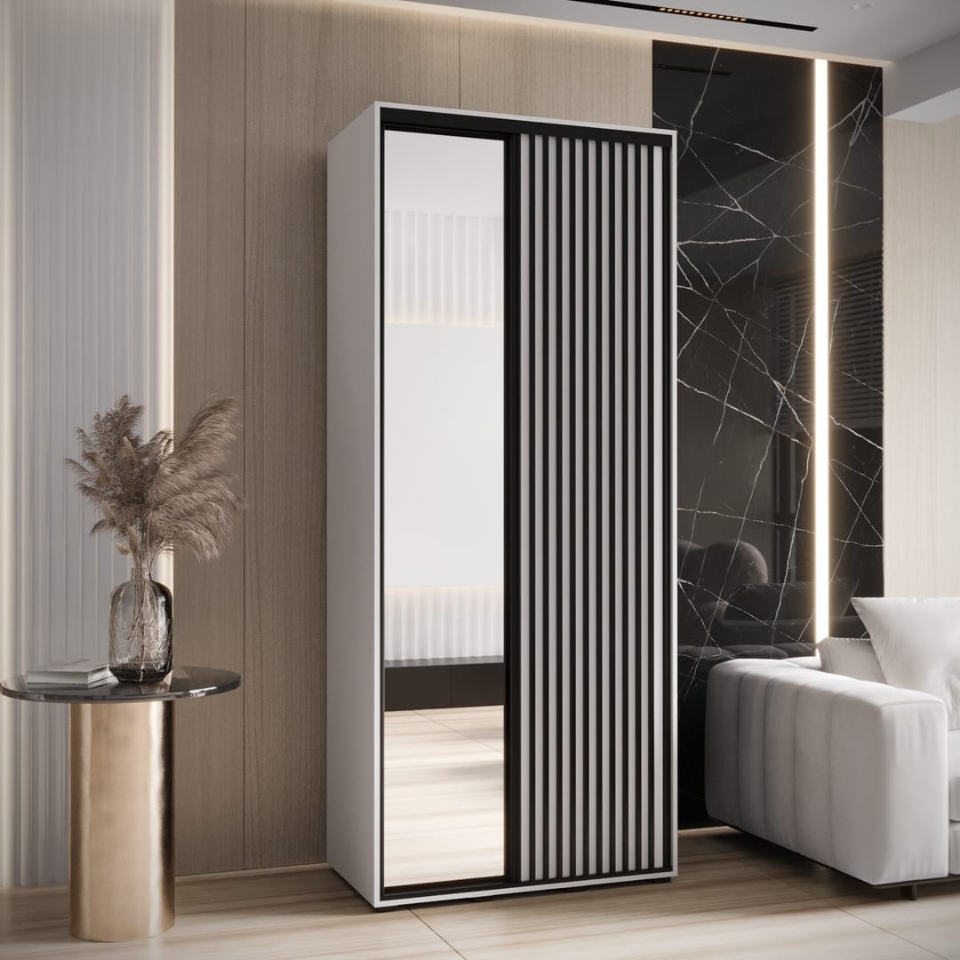 Sapporo II Sliding Door Wardrobe 110cm