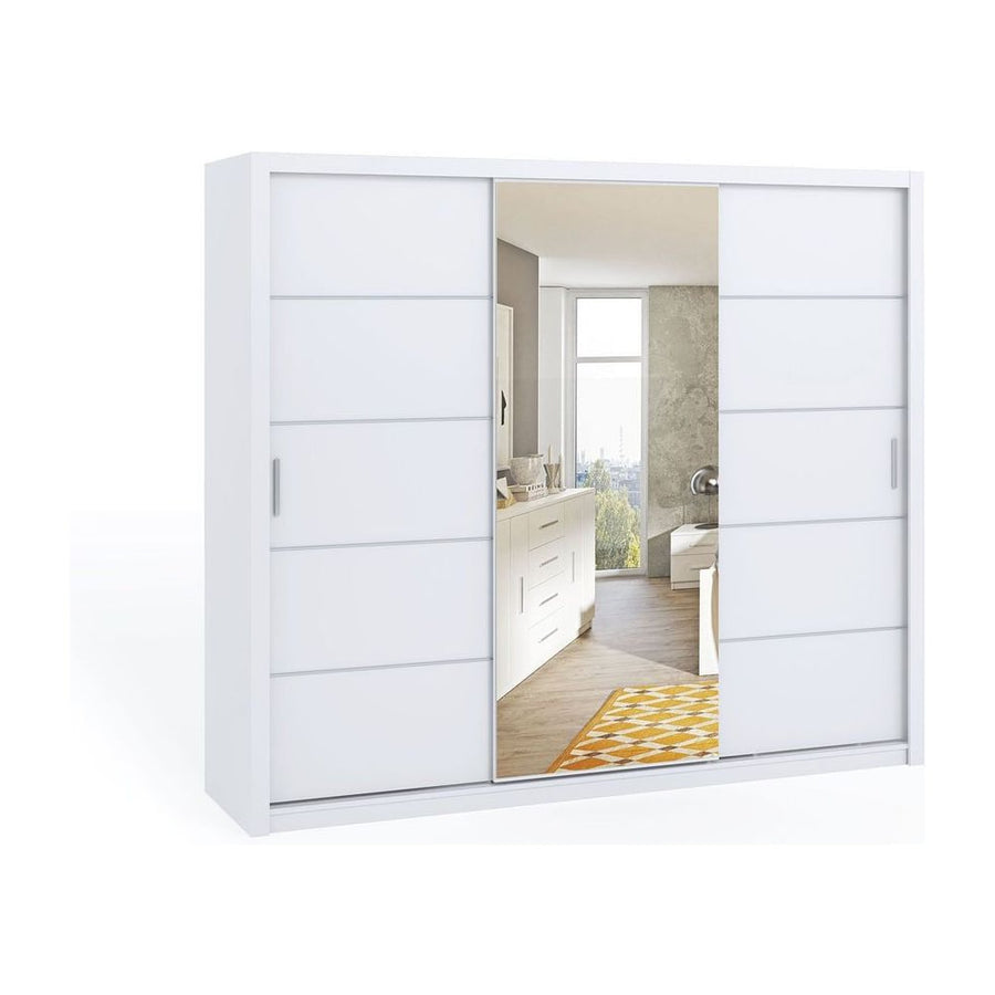 Bono Sliding Door Wardrobe With Mirror 250cm