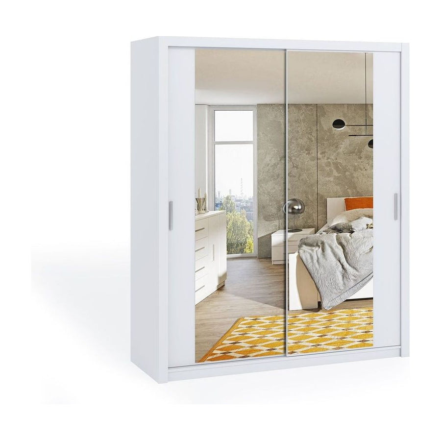 Bono Sliding Door Wardrobe With Mirrors 180cm