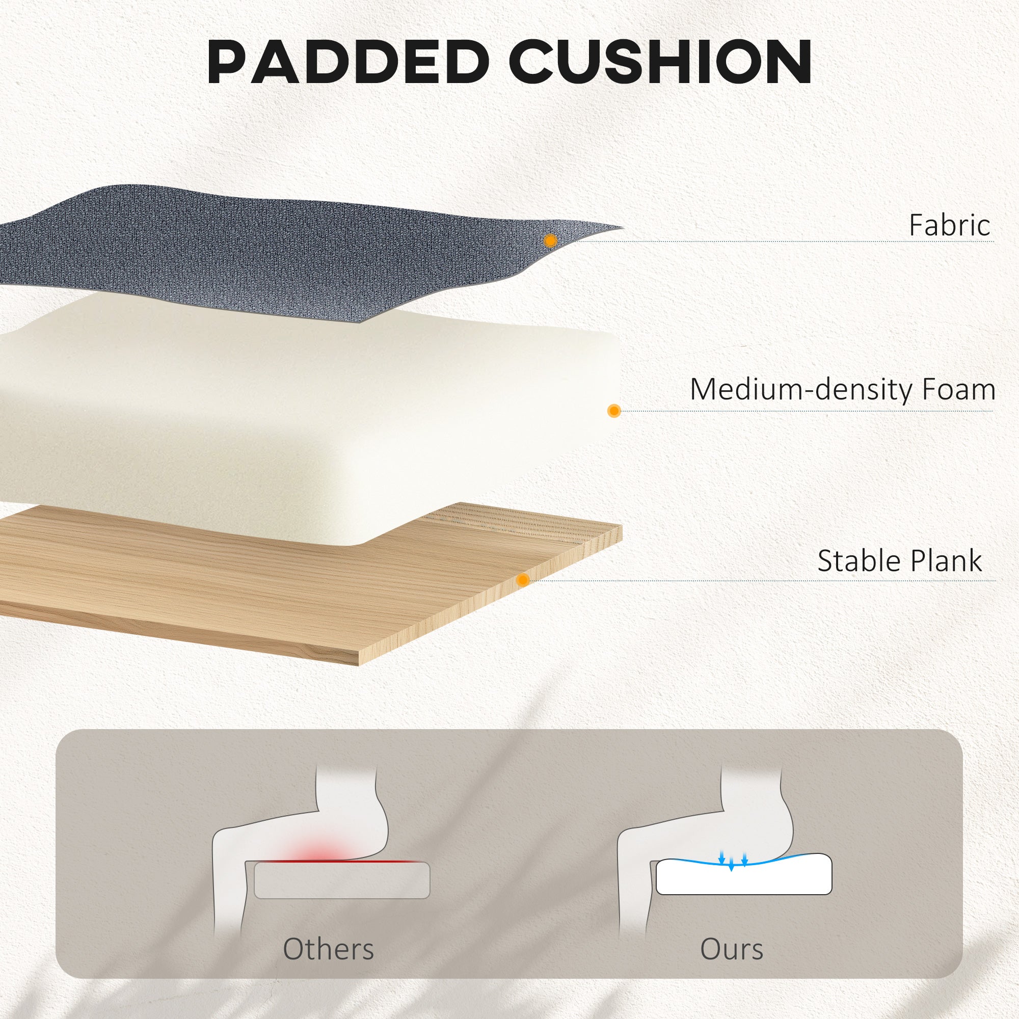 HOMCOM 99-119 cm Draughtsman Chair, with Adjustable Footrest - Grey