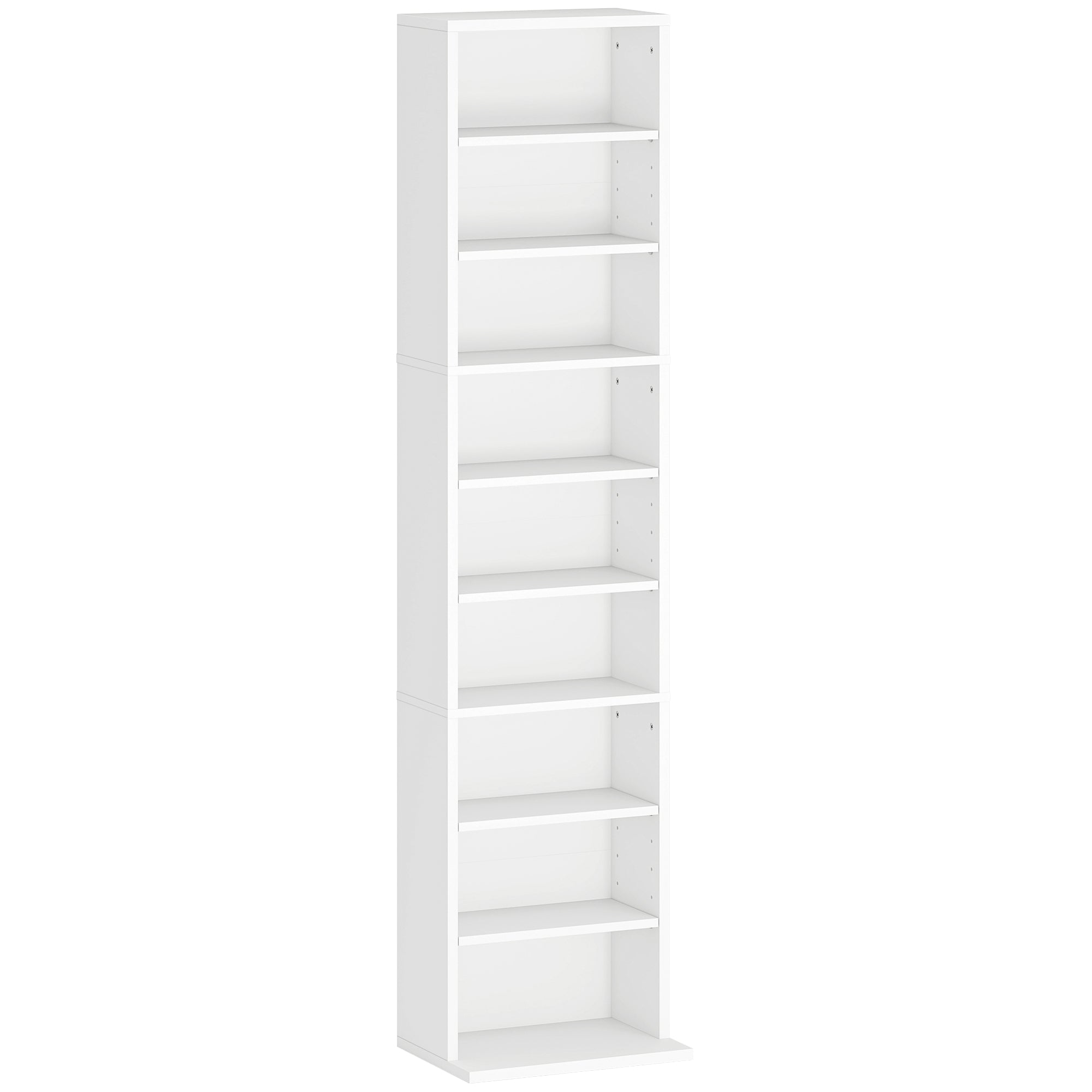 HOMCOM 260 Narrow CD Storage Unit - White