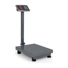 Computing Digital Platform Scale with a silver base and digital display on a pole