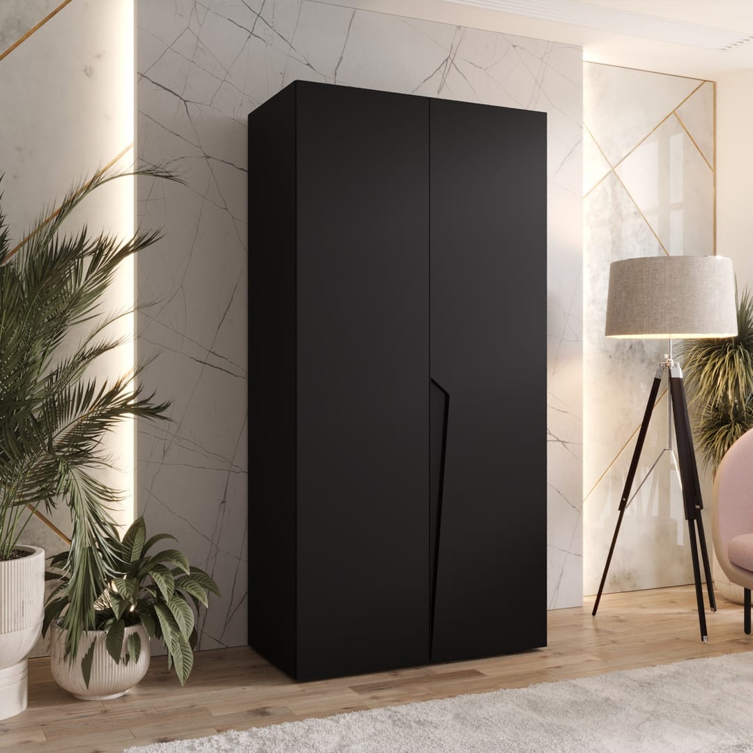 Piano I Hinged Door Wardrobe 100cm