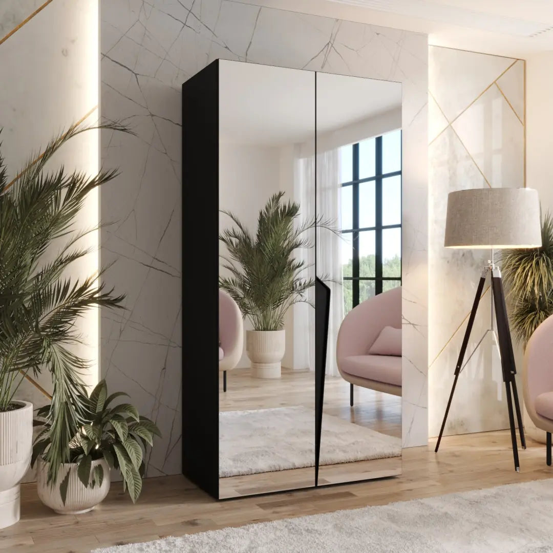 Piano III Hinged Door Wardrobe 100cm