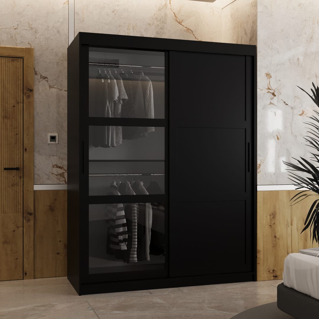 Parma III Sliding Door Wardrobe 150cm