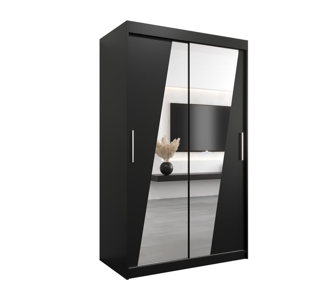 Rhomb Sliding Door Wardrobe 120cm