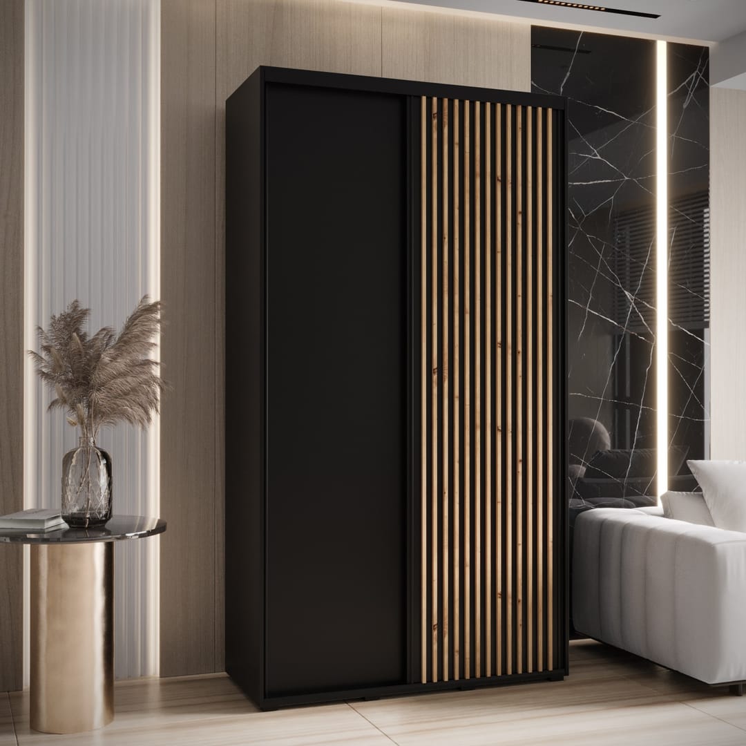 Sapporo I Sliding Door Wardrobe 130cm