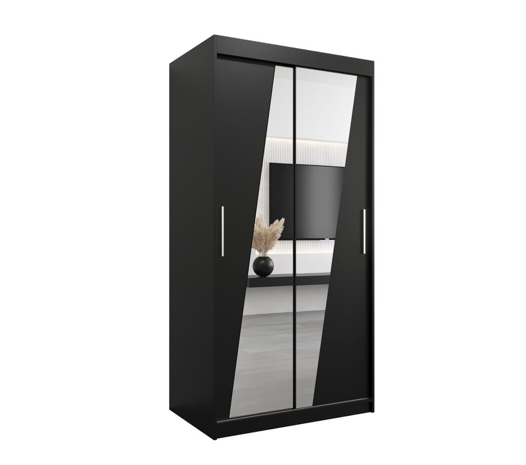 Rhomb Sliding Door Wardrobe 100cm