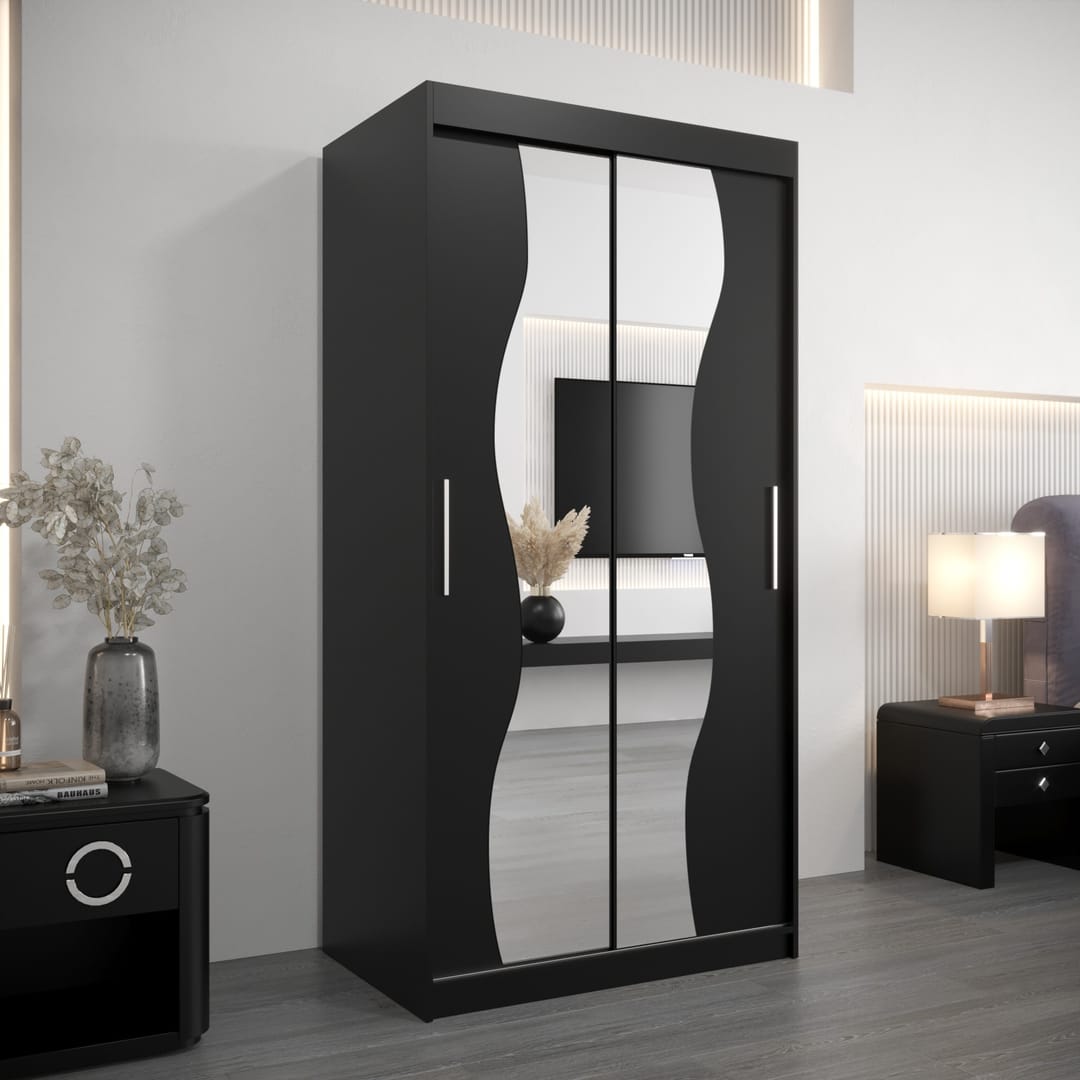 Madrid Sliding Door Wardrobe 100cm
