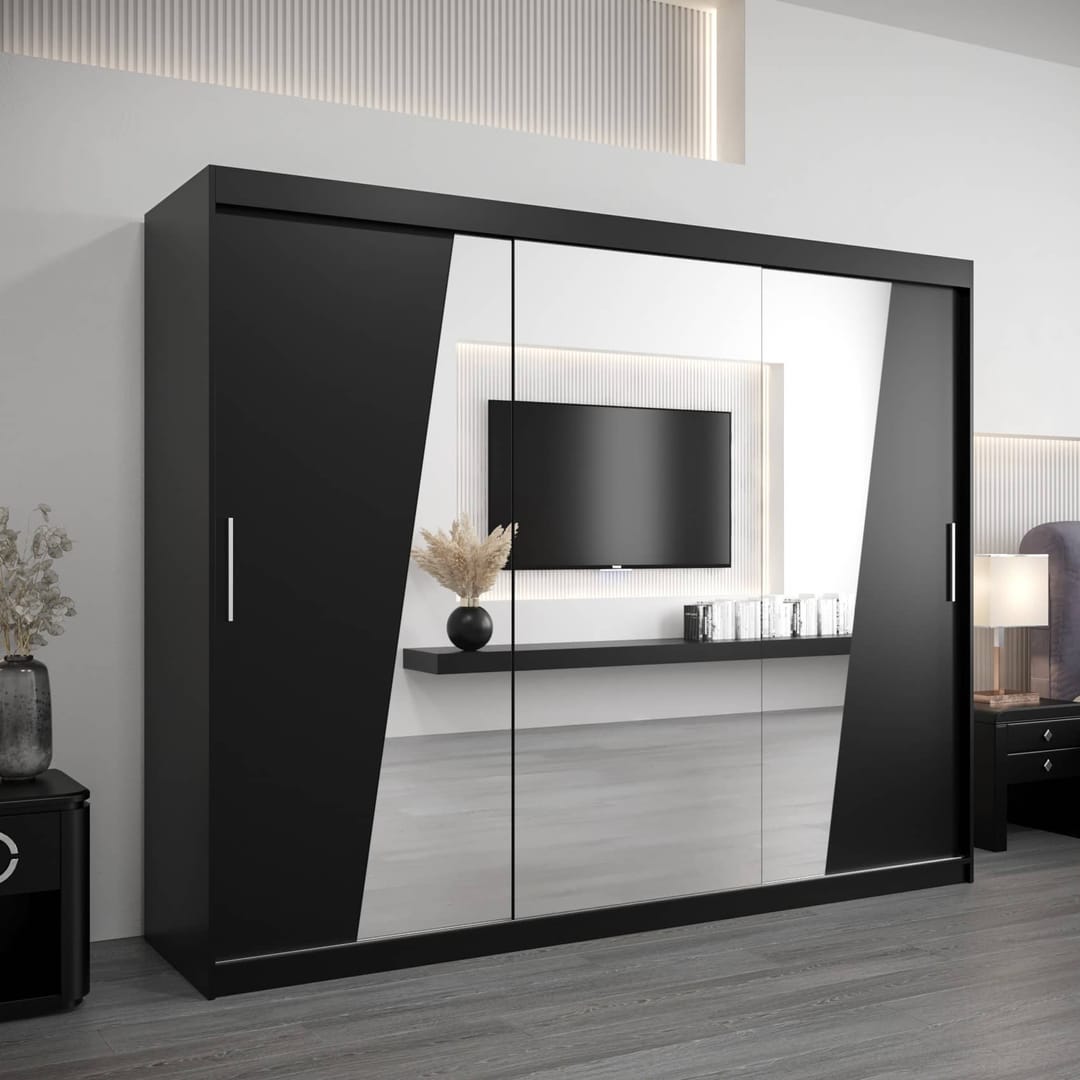 Rhomb Sliding Door Wardrobe 250cm