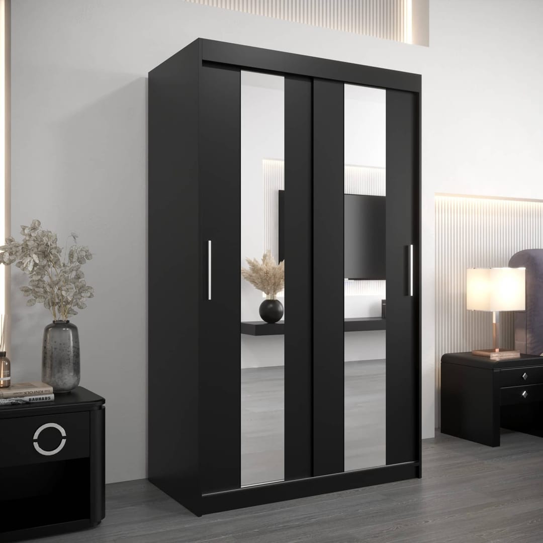 Pole Sliding Door Wardrobe 120cm