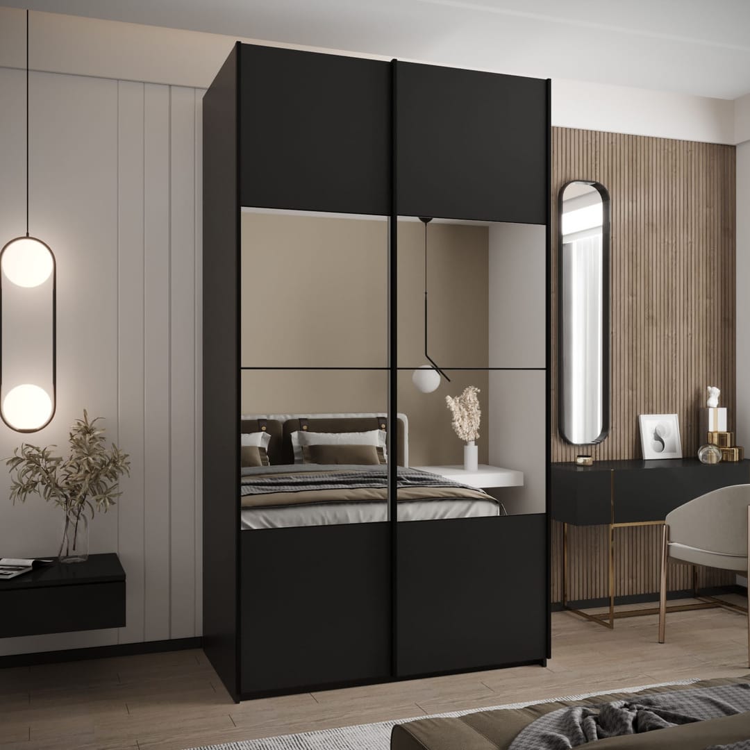 Trosa IV Sliding Door Wardrobe 130cm
