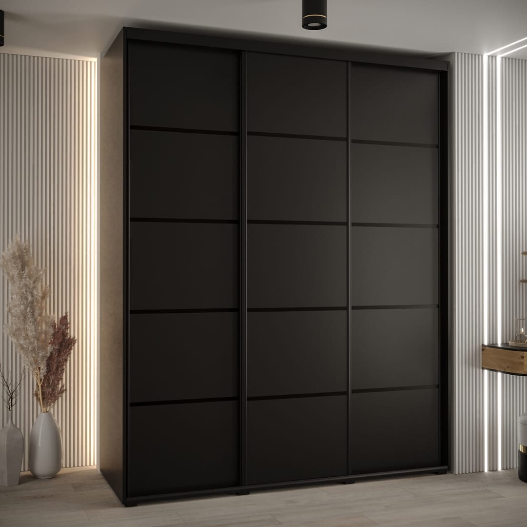 Cannes IV Sliding Door Wardrobe 200cm
