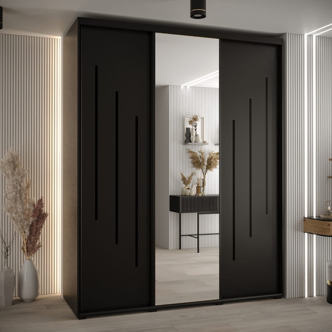 Cannes IX Sliding Door Wardrobe 200cm