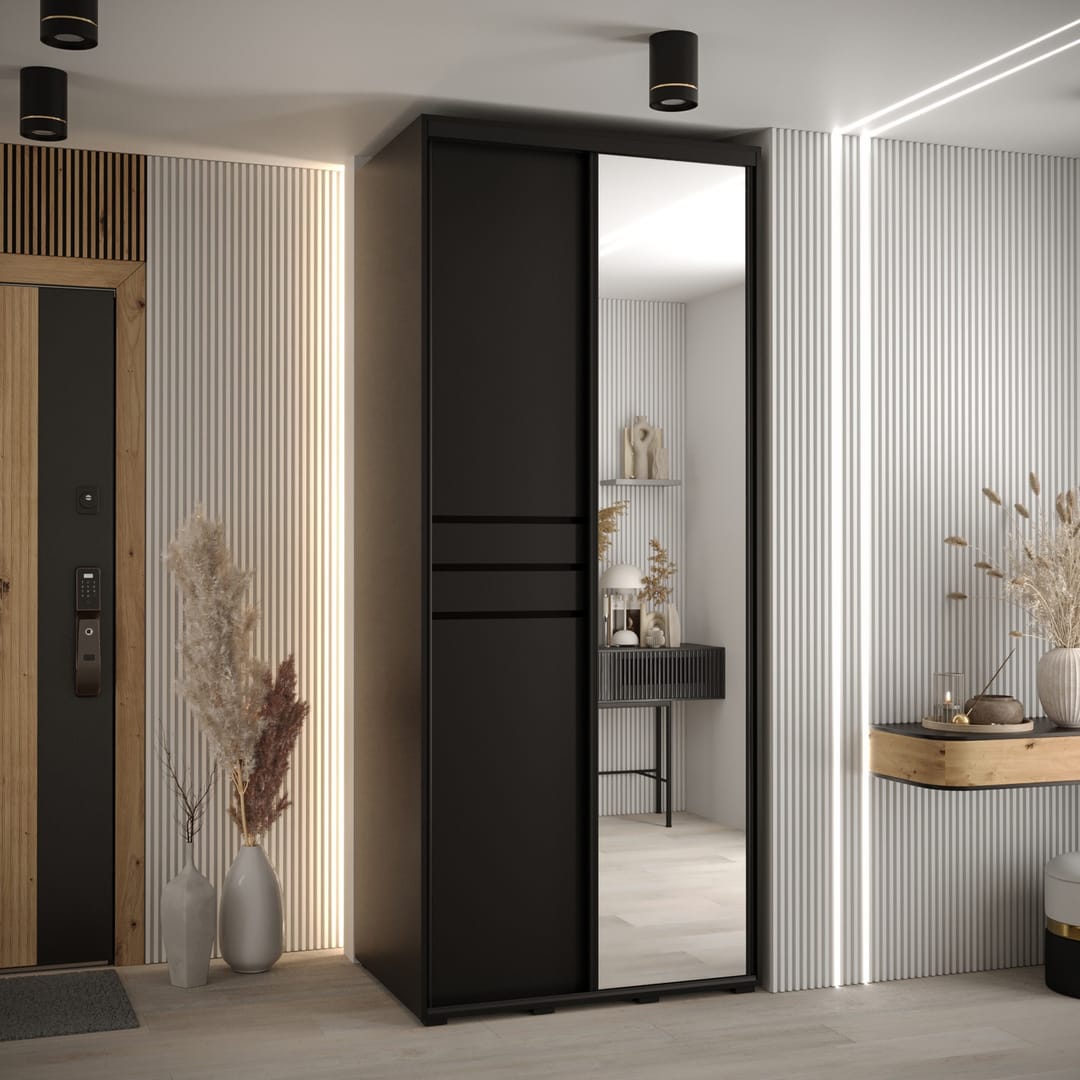 Cannes XI Sliding Door Wardrobe 100cm