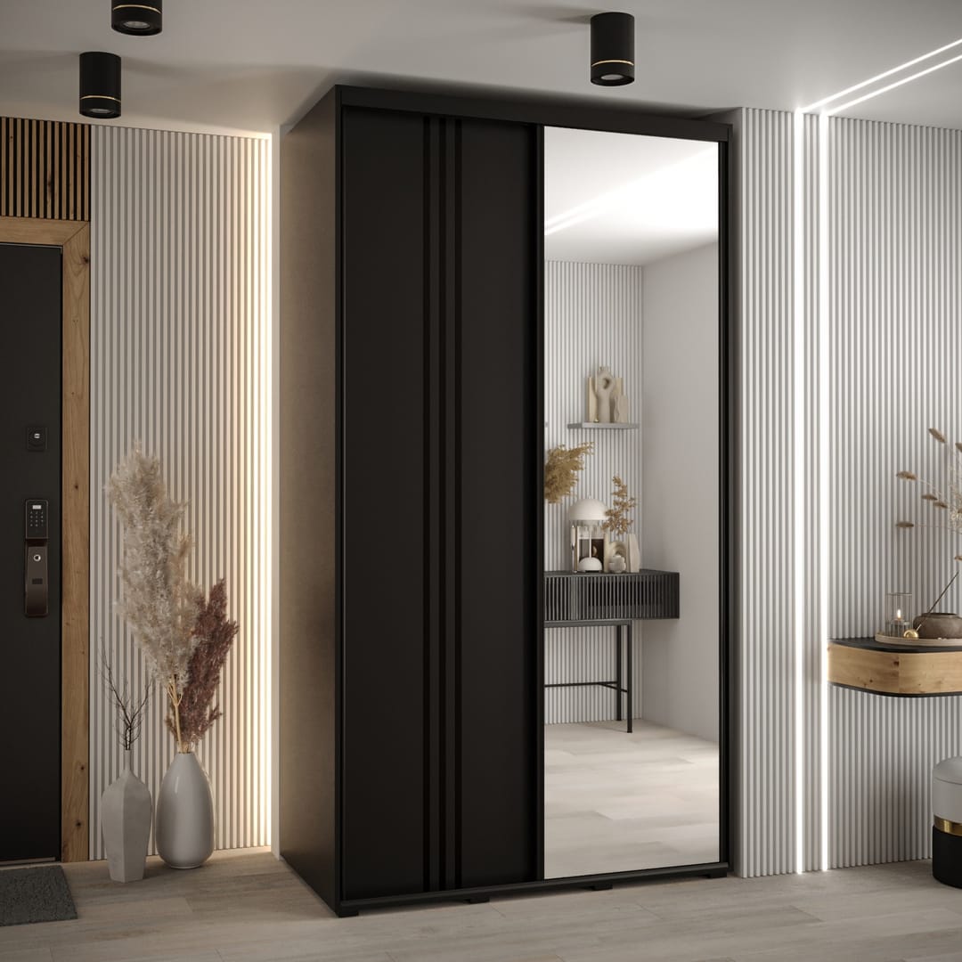 Cannes VII Sliding Door Wardrobe 130cm