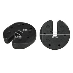 Outsunny Total 12KG Gazebo Weights Set of 4, Weights for Gazebo Legs with Reinforce Pins and Carry Belt, for Canopies Tents