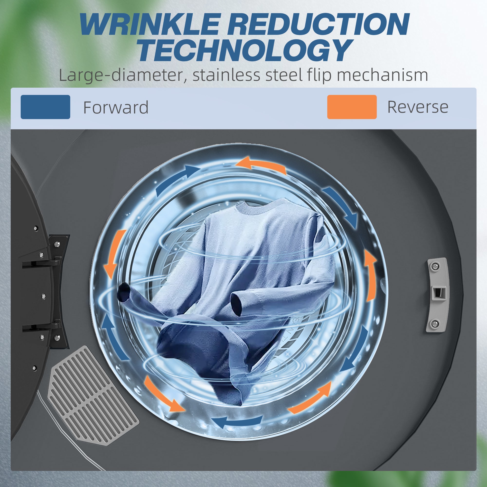 HOMCOM 4kg Compact 40-60√¢‚Äû∆í Tumble Dryer - Grey