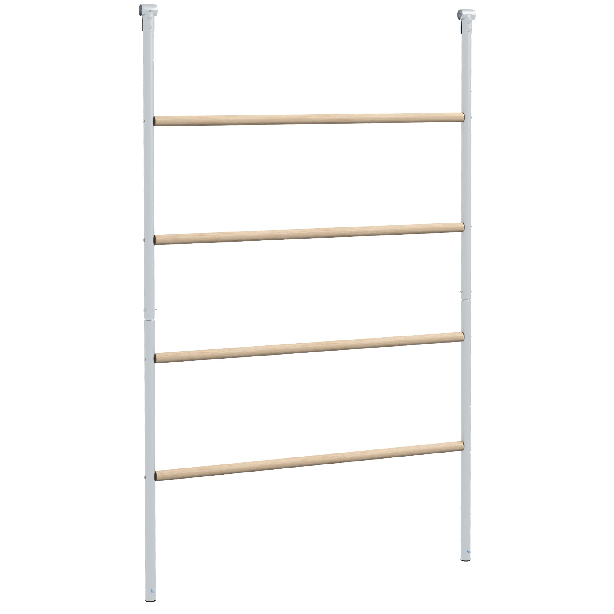 PawHut Chicken Perch for Coop, Wooden and Galvanised Steel Roosting Bar Jungle Gym, Chicken Roosting Ladder for Backyard Farm