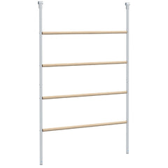 PawHut Chicken Perch for Coop, Wooden and Galvanised Steel Roosting Bar Jungle Gym, Chicken Roosting Ladder for Backyard Farm