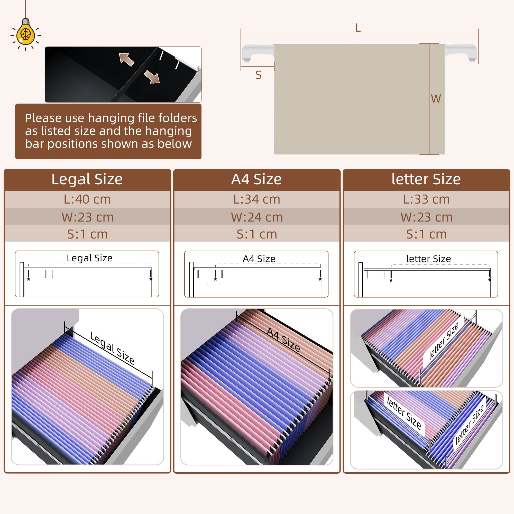 Vinsetto 3-Drawer Filing Cabinet with Lock, Mobile Steel File Cabinet for A4, Legal and Letter Size, Under Desk Drawers with Pre-Assembled Body for Home Office, 37 x 43.5 x 60 cm, White