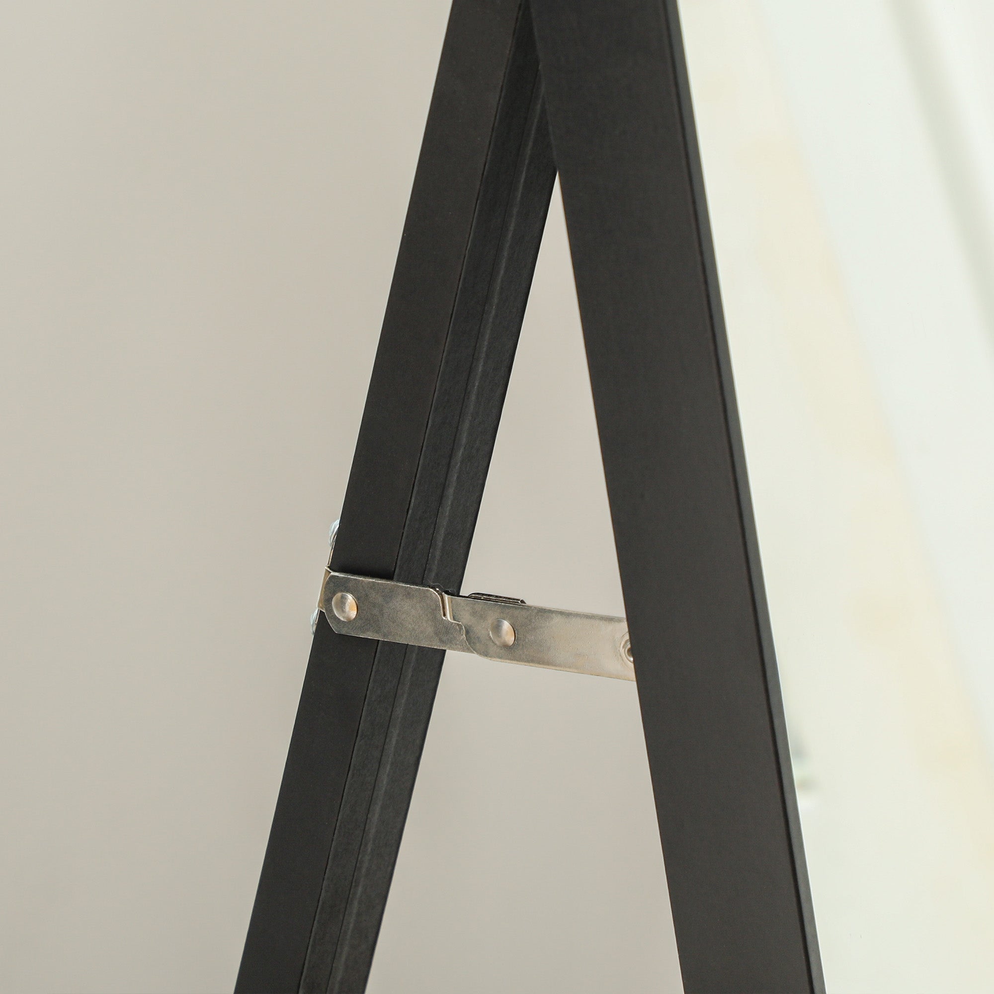 HOMCOM 157 x 37cm Elegant Full-Length Mirror - Black/Gold-Tone