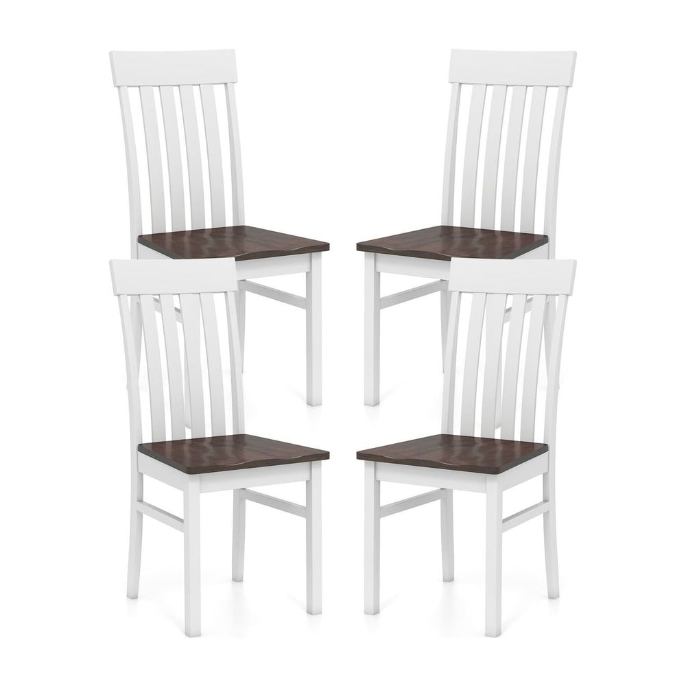 Dining Chairs Set of 2/4 arranged in a square formation on a plain white background