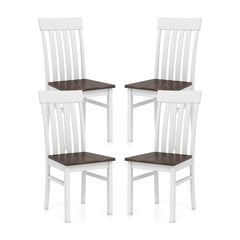 Dining Chairs Set of 2/4 arranged in a square formation on a plain white background