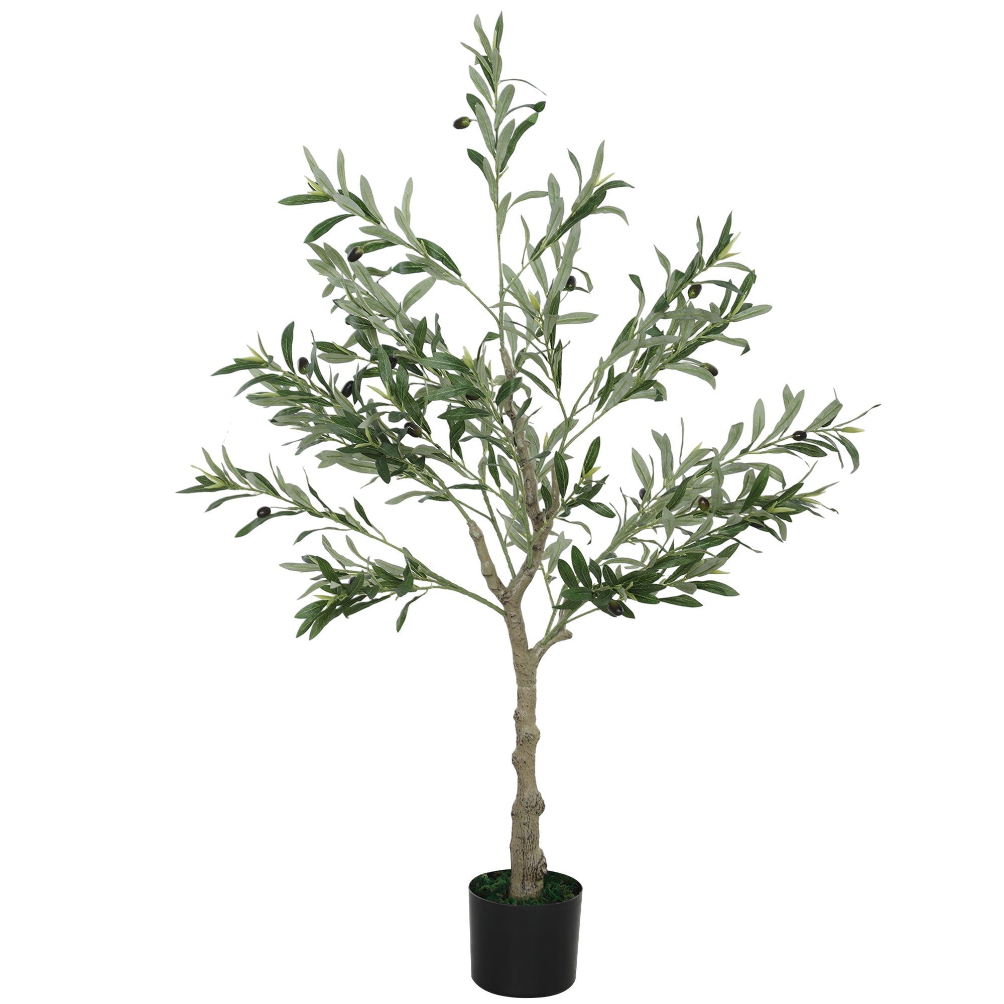 HOMCOM Silk Leaf Artificial Olive Trees