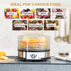 HOMCOM 40-70 degrees C Five-Tray Food Dehydrator