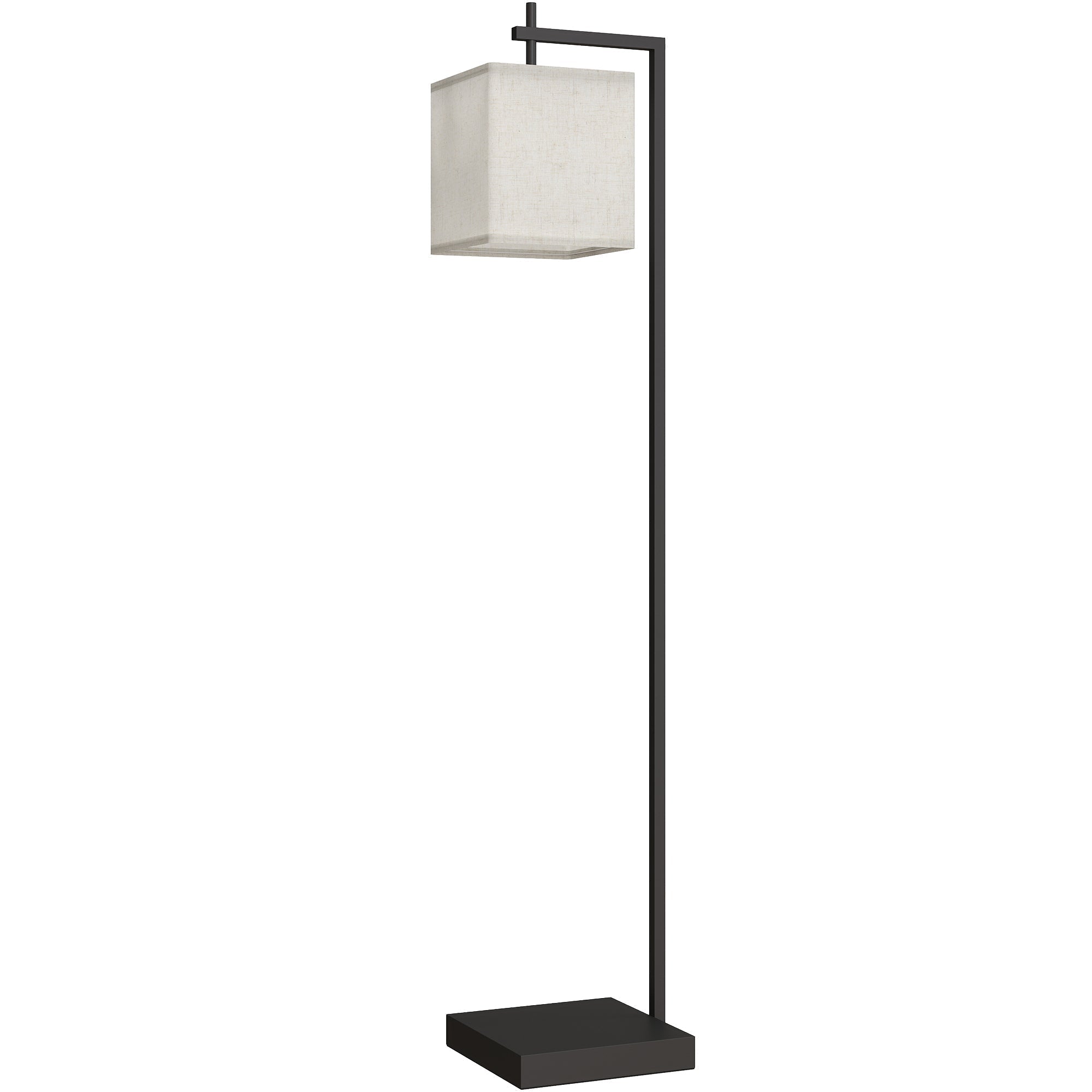 HOMCOM Floor Lamp for Living Room, 66" Modern Tall Standing Lamp with Adjustable Colour Temperatures & 10 Brightness Levels, Remote Control and Foot Switch for Bedroom Office, 9W LED Bulb Included