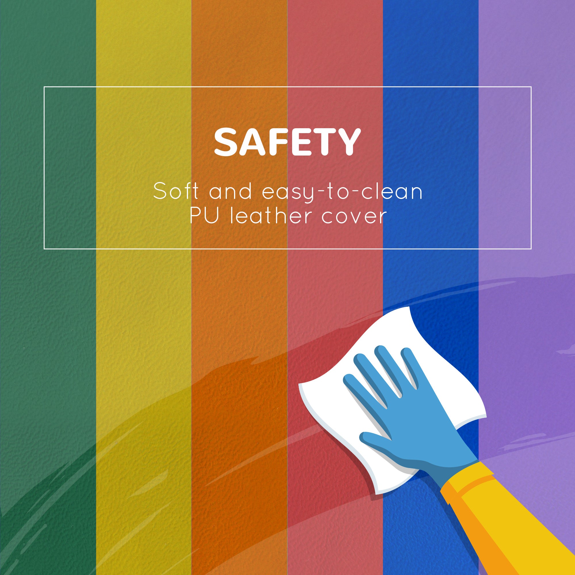 HOMCOM 11-Piece Kids Soft Play Set, Foam Block, Toys for Climbing, Crawling, Multicoloured