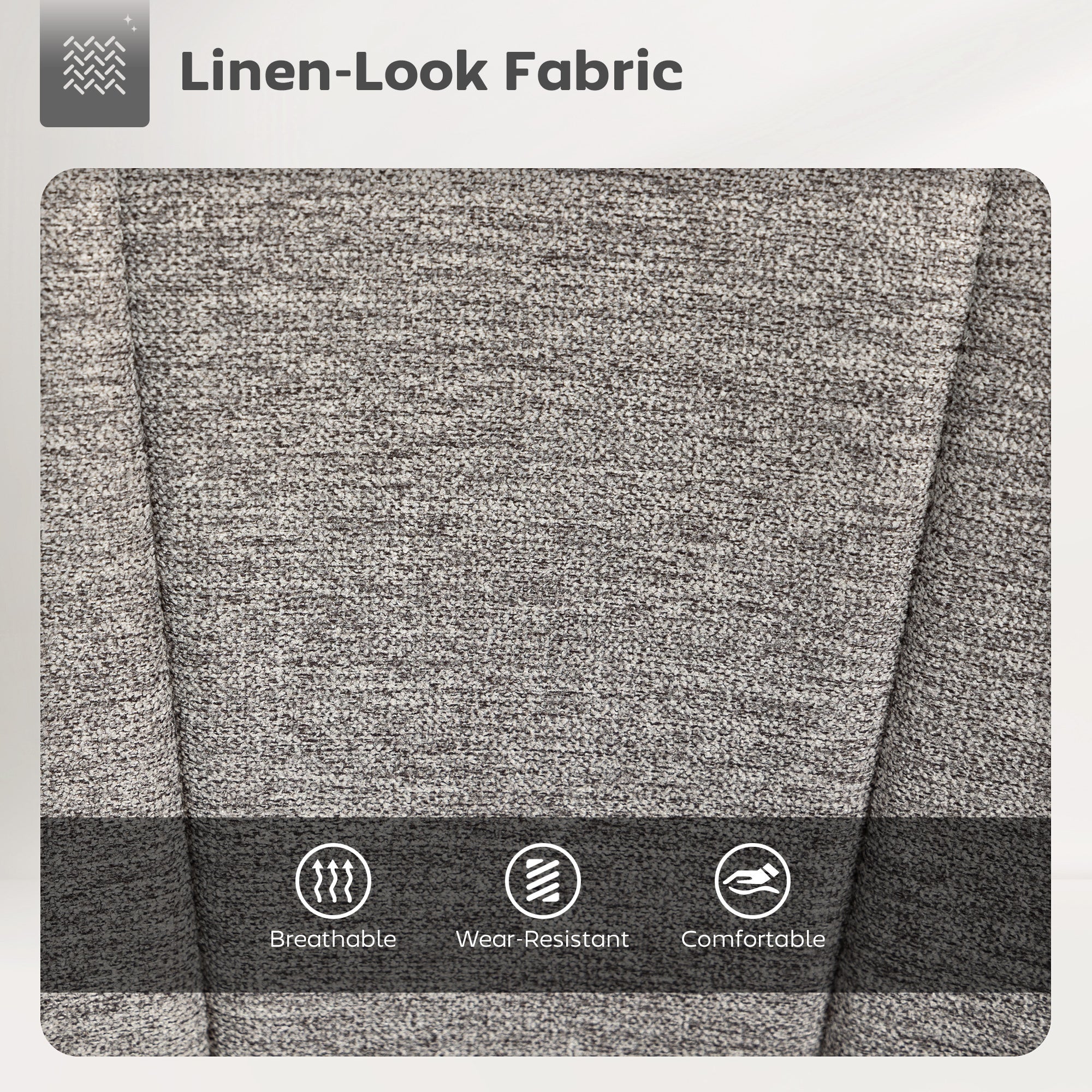 HOMCOM Set of Two Relaxed Tub Bar Stools - Grey