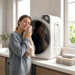 HOMCOM 5kg Vented Tumble Dryer, 1000W Compact Tumble Dryer with 5 Drying Modes, Stainless Steel Tub, White