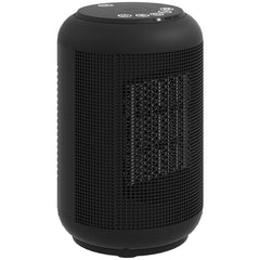 HOMCOM 1500W Ceramic Electric Heater with Fan, Timer, Oscillation - Black