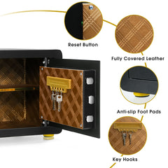 Digital Security Safe Box with Keys for Jewelry Money Cash