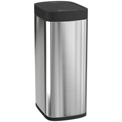 HOMCOM 50L Sensor Bin, Automatic Kitchen Bin, Manual Override, Battery Operated, Inner-Bucket-Free, for Kitchen, Bedroom