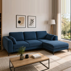 Corner Sofa Bed Imperia in Navy Blue, image 18
