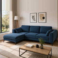Corner Sofa Bed Imperia in Navy Blue, image 9