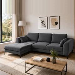 Corner Sofa Bed Imperia in Graphite, image 6