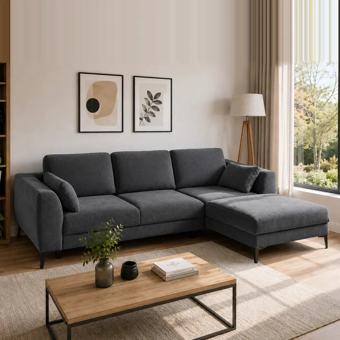 Corner Sofa Bed Imperia in Graphite, image 20