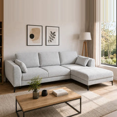 Corner Sofa Bed Imperia in Light Grey, image 22